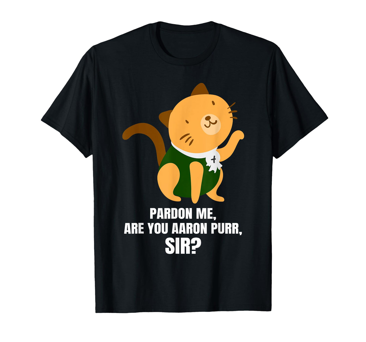 Pardon Me Are You Aaron Purr Sir? Alexander Hamilcat T-Shirt Men Women Kids T-Shirt