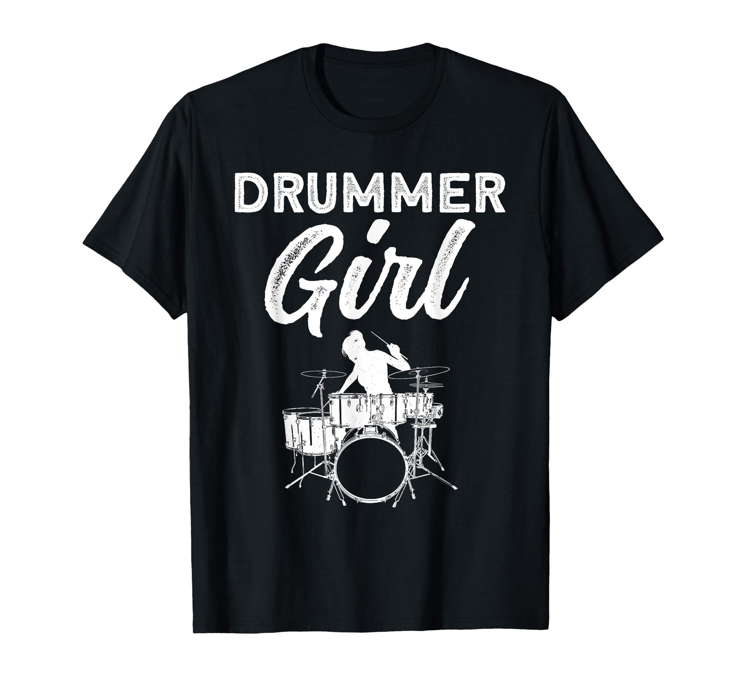 Cool Drummer Gift Drum Player Accessories & Stuff Funny Drummer Design For Girls Women Kids Drumming Lover T-Shirt