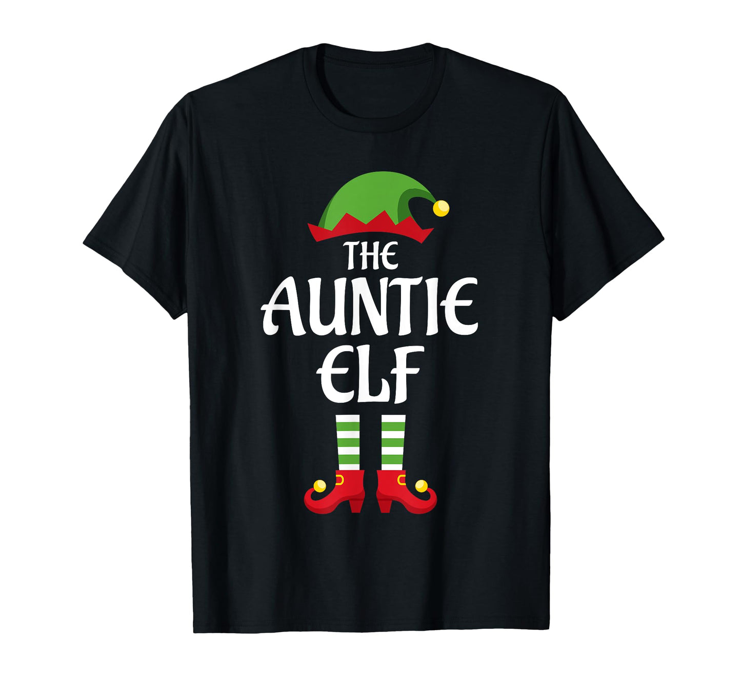 Auntie Elf Family Matching Group Christmas Aunt T-Shirt