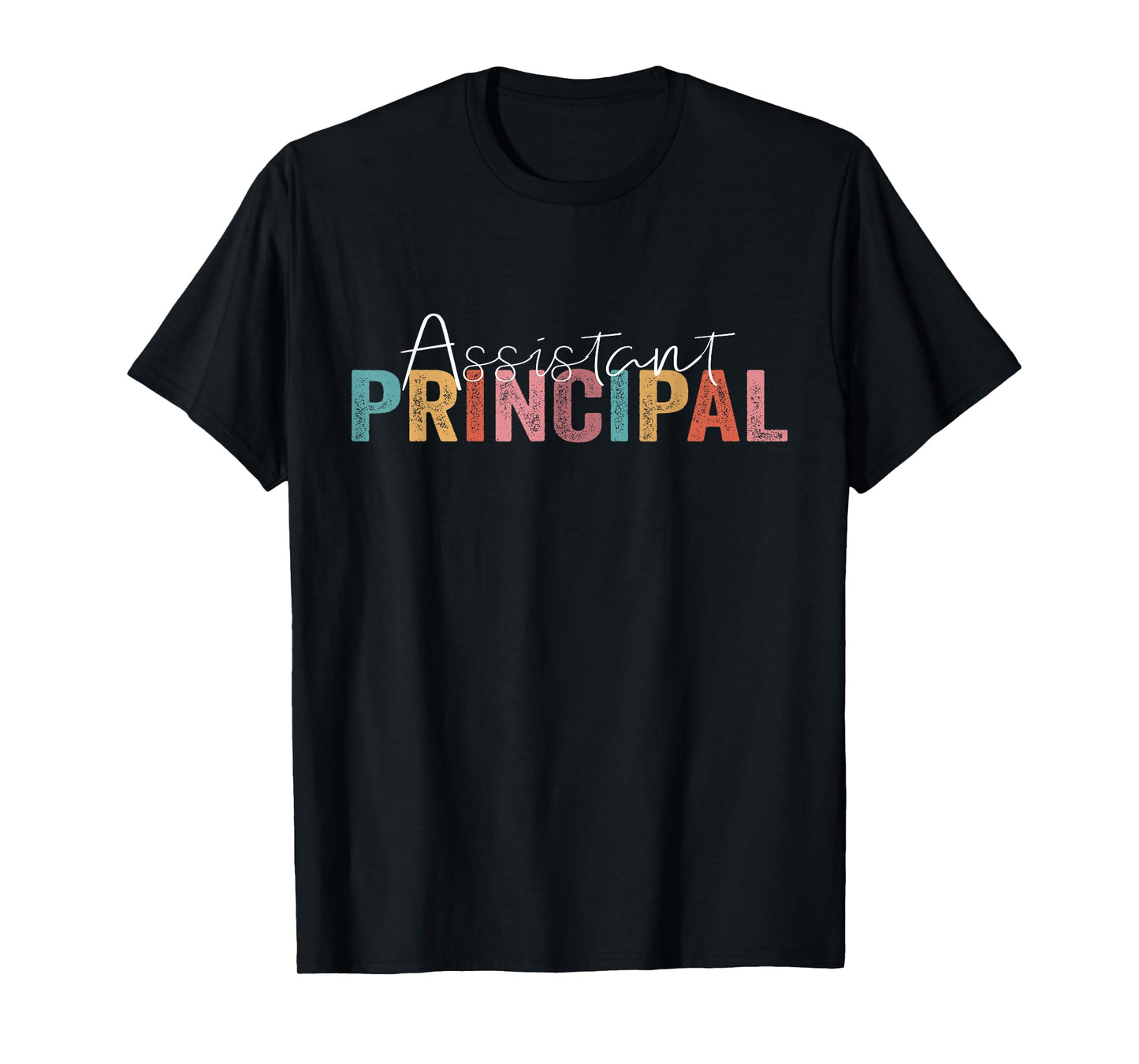 Assistant Principal Funny Job Title School Worker Vintage T-Shirt