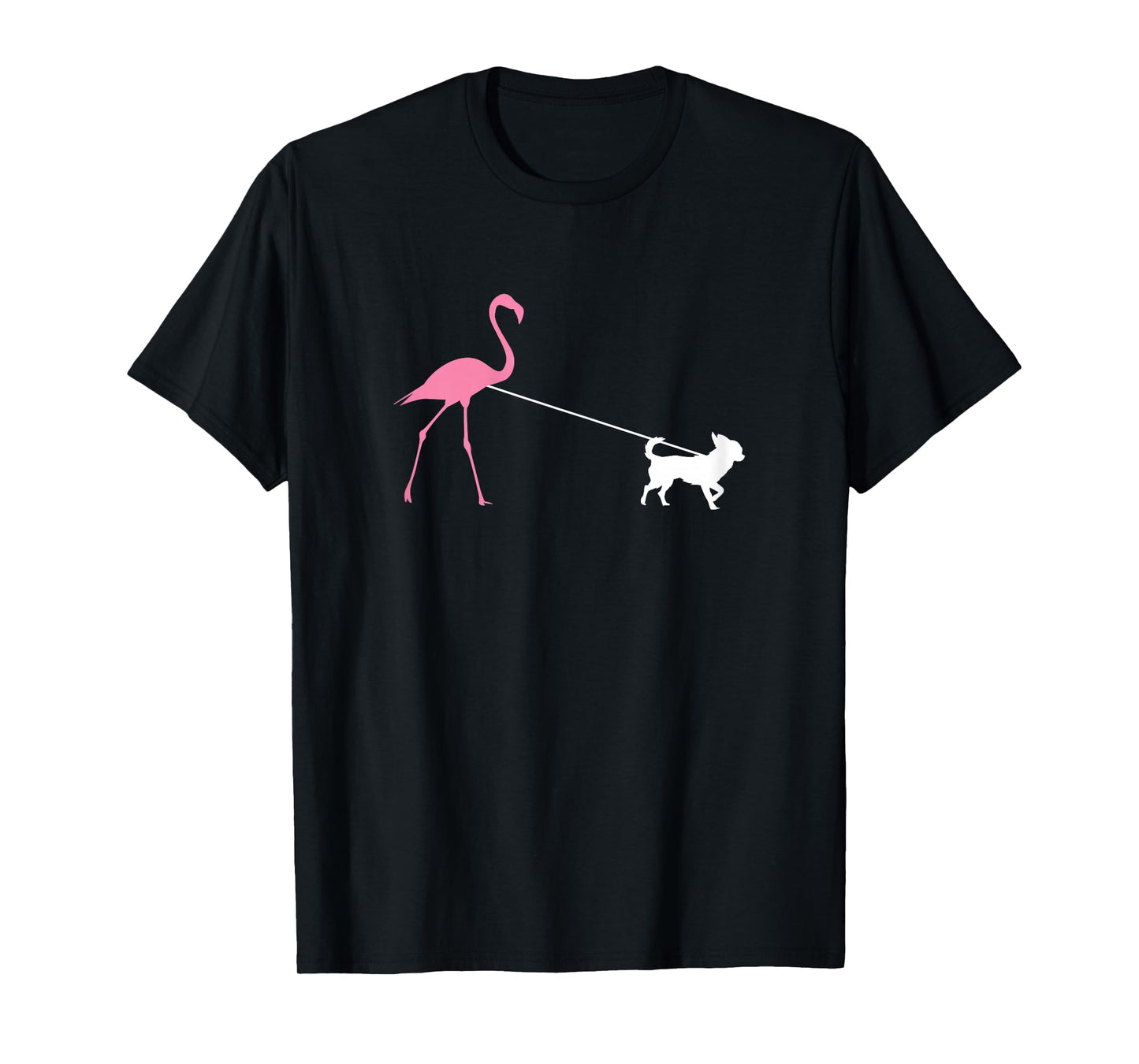 Chihuahua Lover for Dog Mum, Cute Flamingo T-Shirt