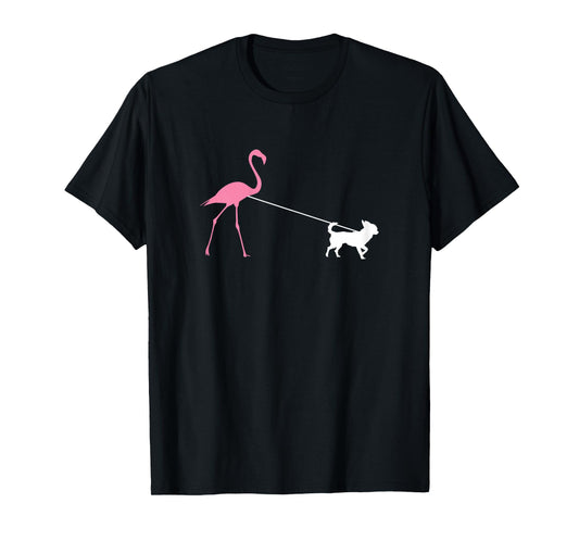 Chihuahua Lover for Dog Mum, Cute Flamingo T-Shirt