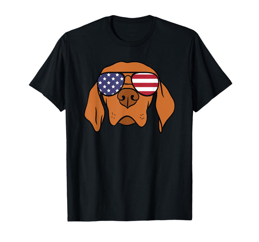 Hungarian Vizsla Dog 4th of July T-Shirt
