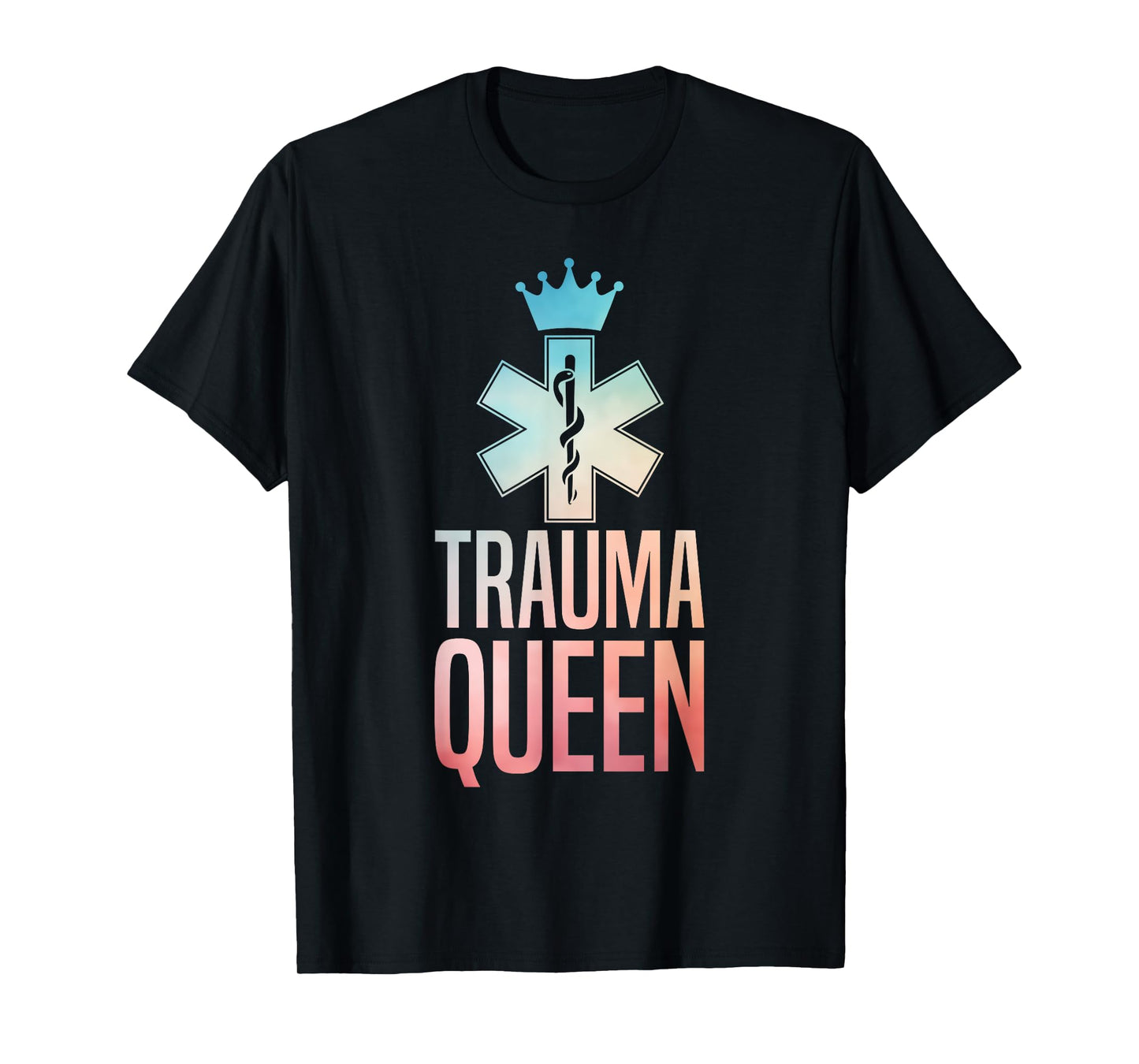Funny Trauma Queen Art For Women Girls Youth Paramedic EMT T-Shirt