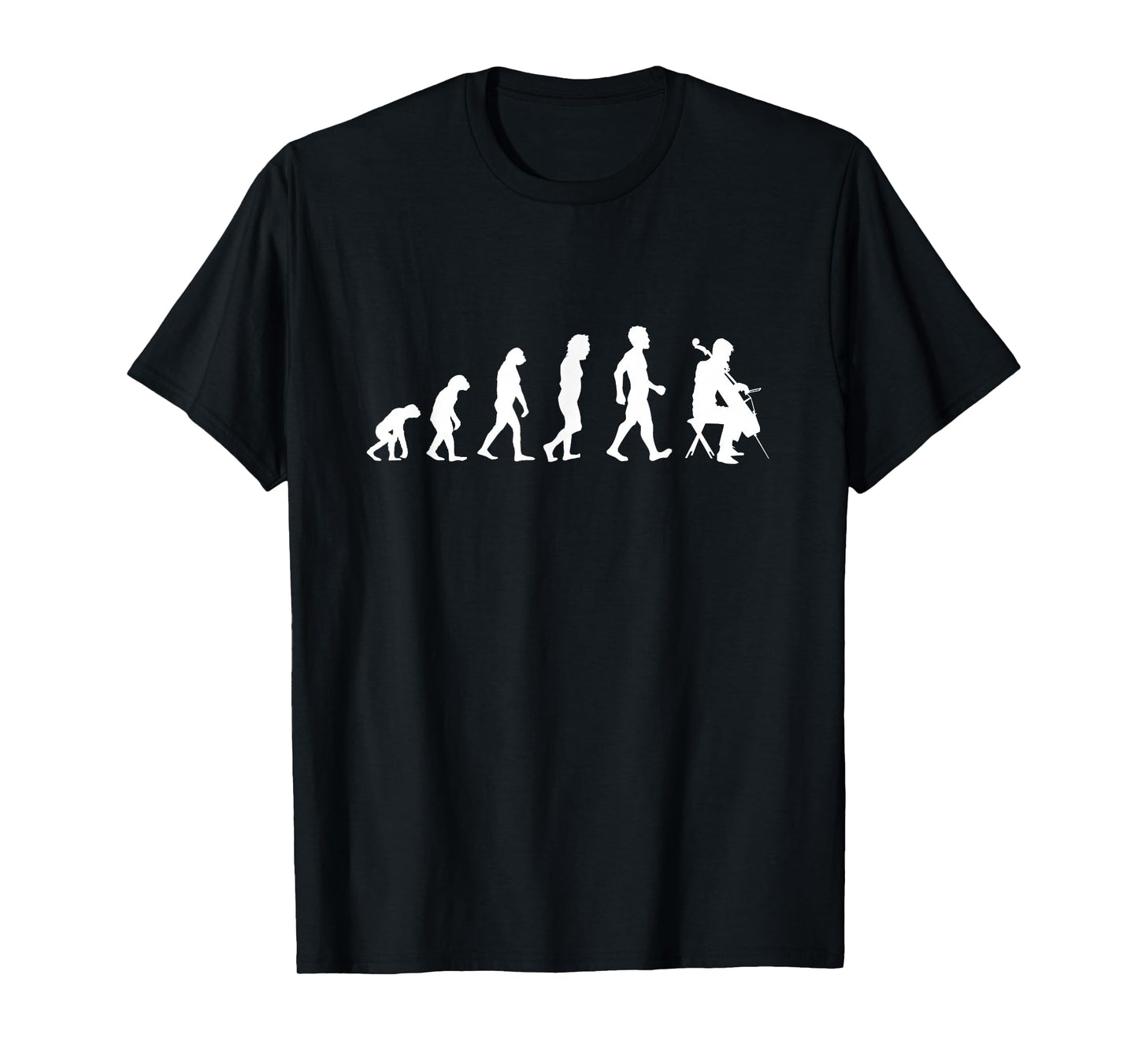 Evolution Of Cellist Funny Cello Lover T-Shirt Gift T-Shirt