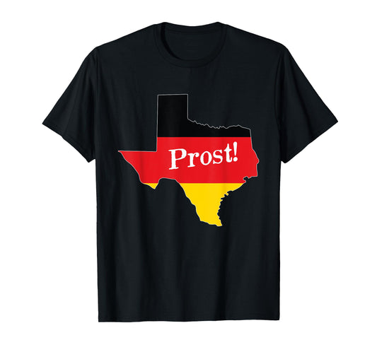Texas TX Squad Drinking Prost Beer German Flag Oktoberfest T-Shirt
