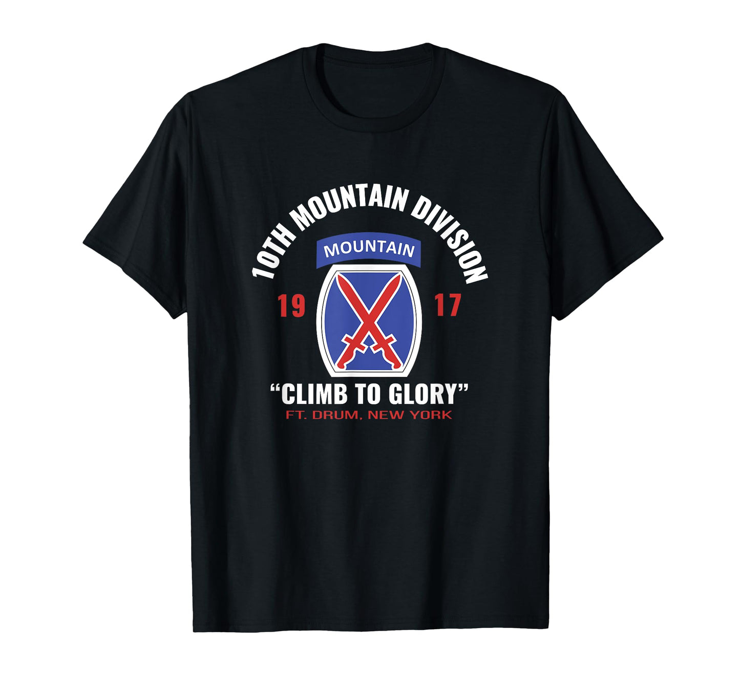 10th MTN DIV Climb To Glory T Shirt T-Shirt