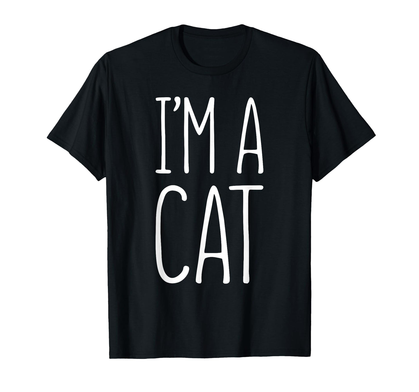 I'm A Cat Shirt Adult Kids Men Women Cat Costume T-Shirt