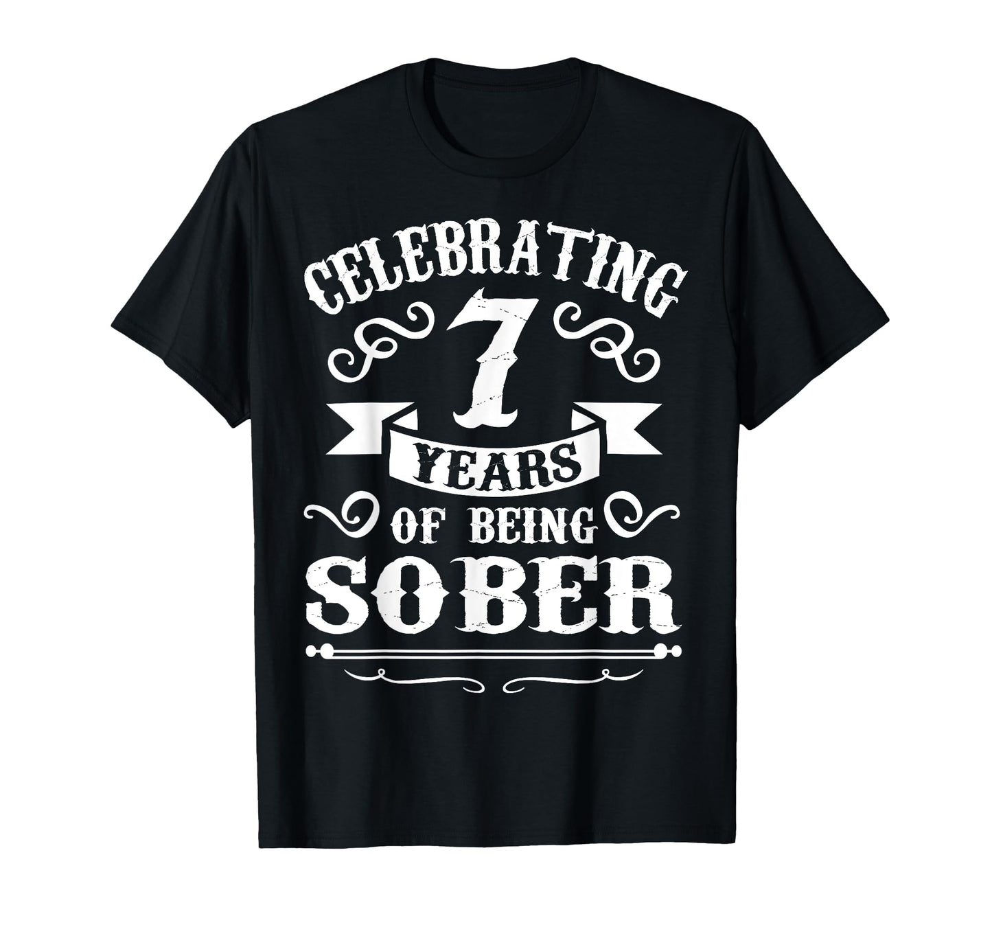 7Years Sober Sobriety Gift T-Shirt