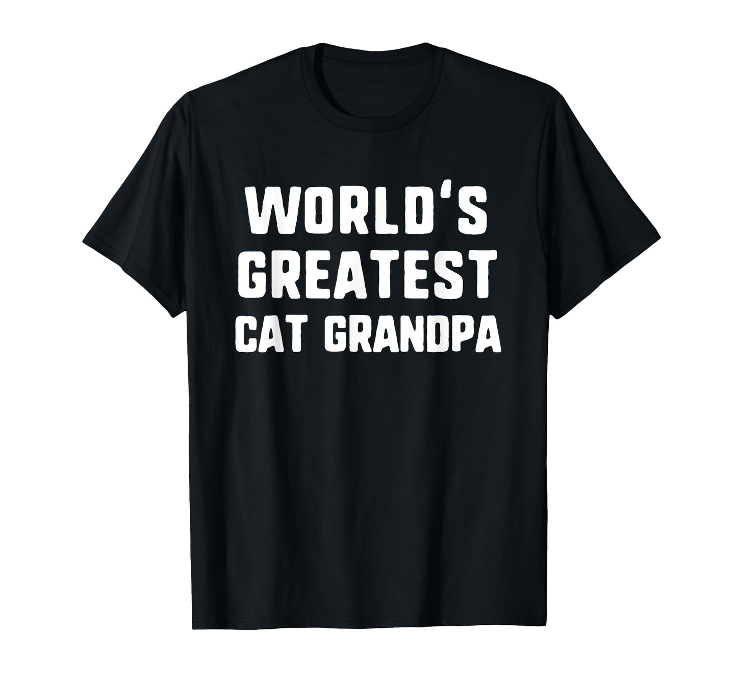 World's Greatest Cat Grandpa Funny Gift Christmas T-Shirt