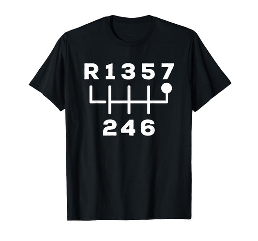 7 Speed Manual Transmission 7-Speed Stick Shift T-Shirt T-Shirt