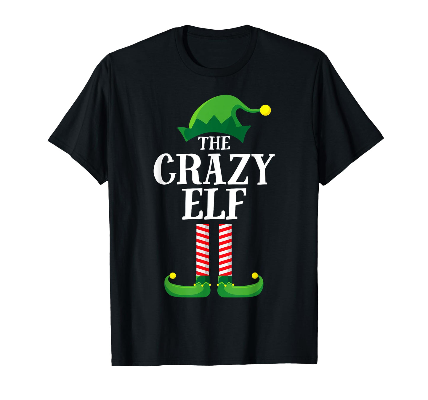 Crazy Elf Matching Family Group Christmas Party Pyjamas T-Shirt