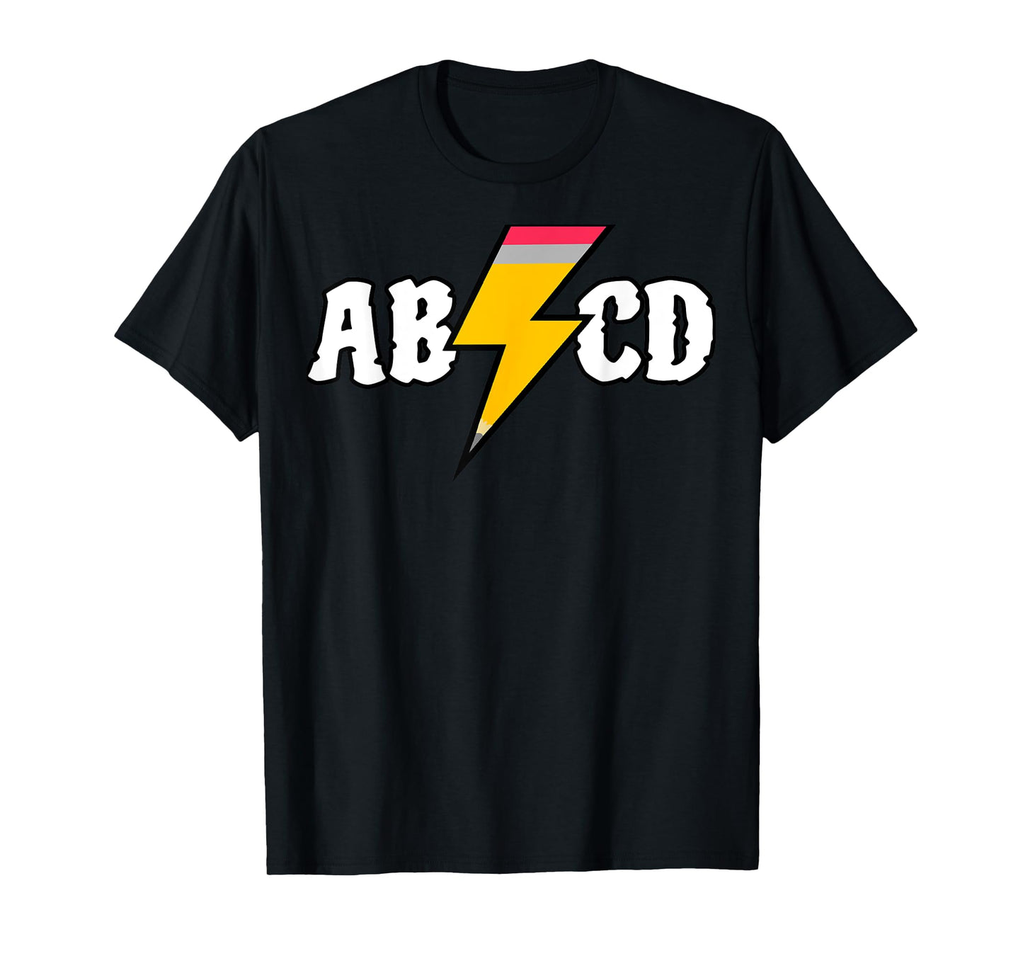 Back To School Pencil Alphabet Letters Student & Teacher Men Women Girls Kids T-Shirt