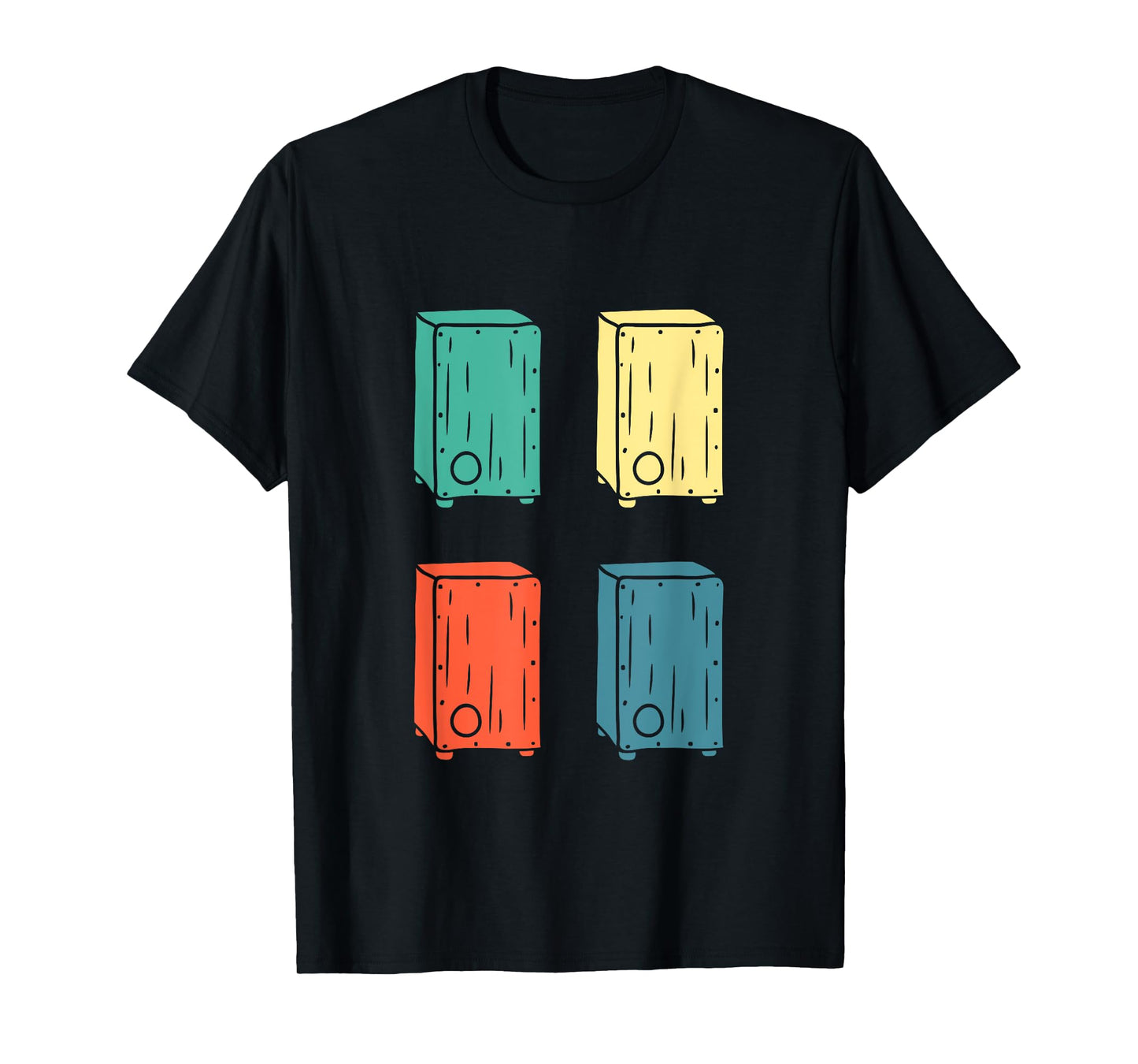 Cajon Box Drum Instrument Peruvian Cajon Percussion T-Shirt