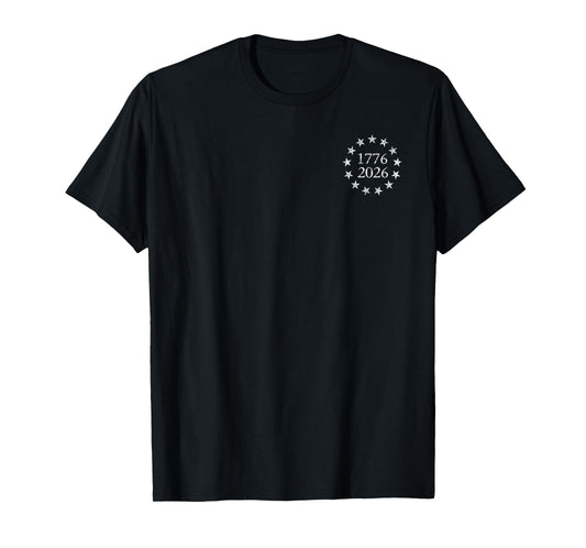 250th Birthday American Flag Eagle Shirt 250 Years 1776-2026 T-Shirt