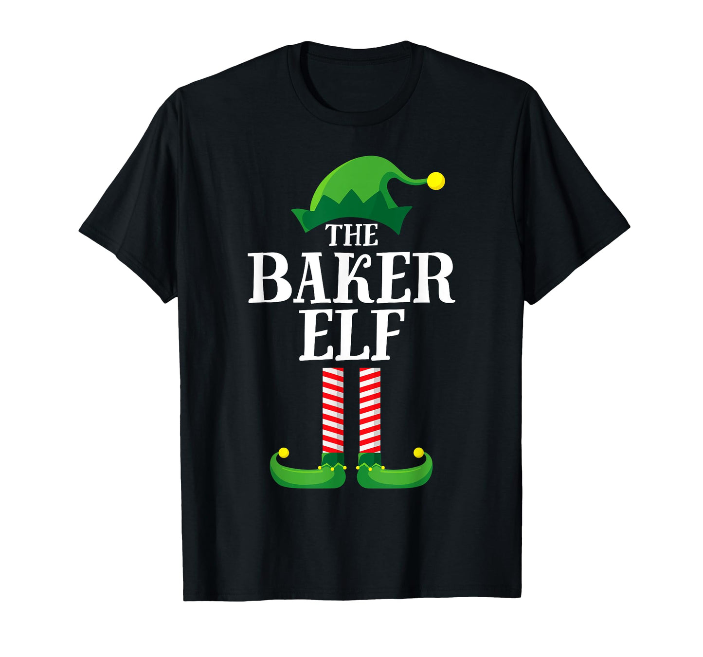 Baker Elf Matching Family Group Christmas Party Pyjamas T-Shirt