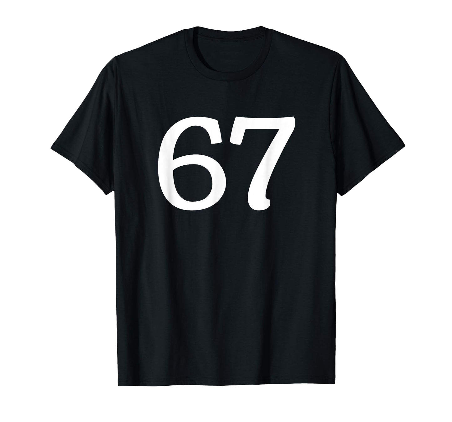 67 Six Seven Meme Tee Funny Viral Trend Gen Alpha Humor T-Shirt