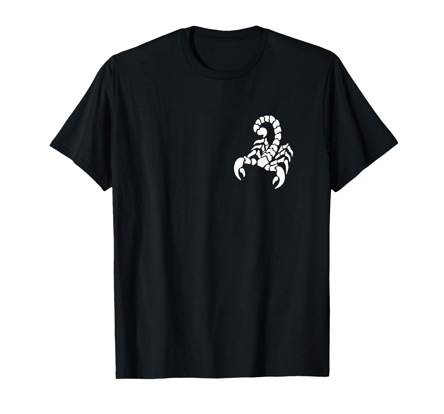 Left Chest Scorpion Design Funny Arachnologist Scorpio T-Shirt