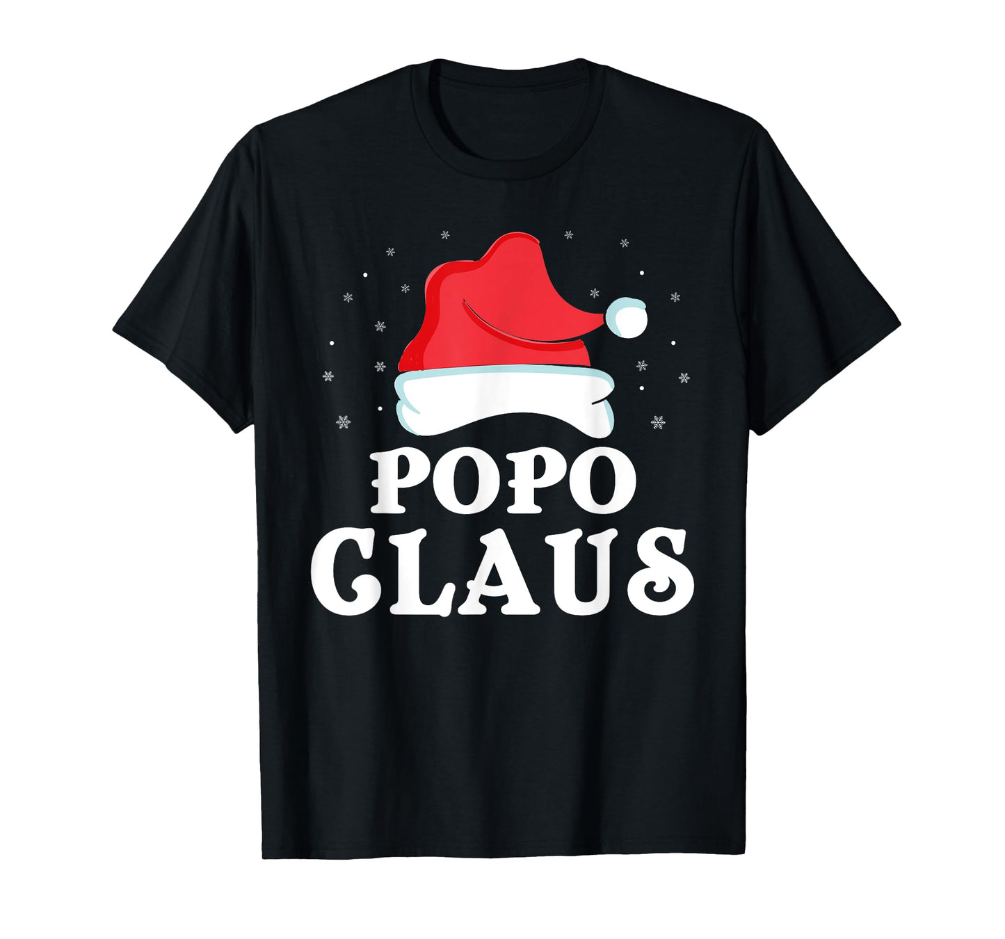 Popo Claus Christmas Gift Funny Family Group Matching Pajama T-Shirt