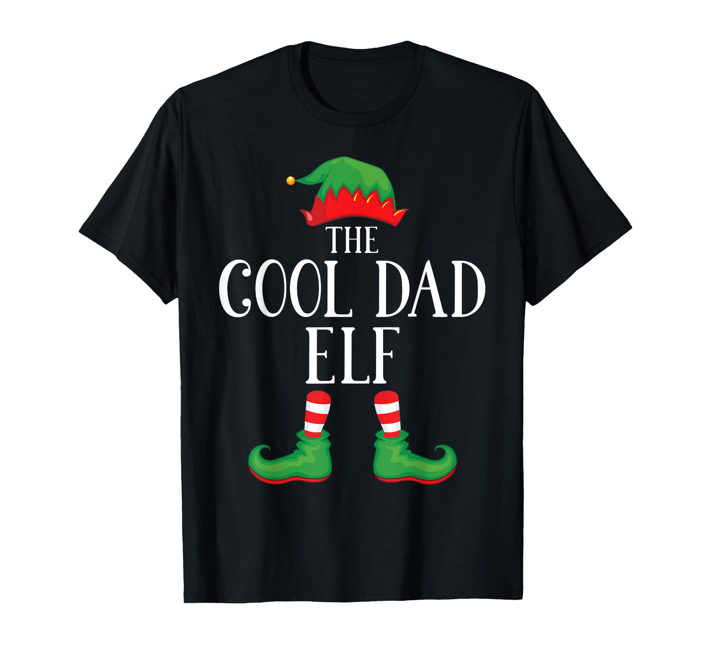 Cool Dad Elf Matching Group Xmas Funny Family Christmas T-Shirt