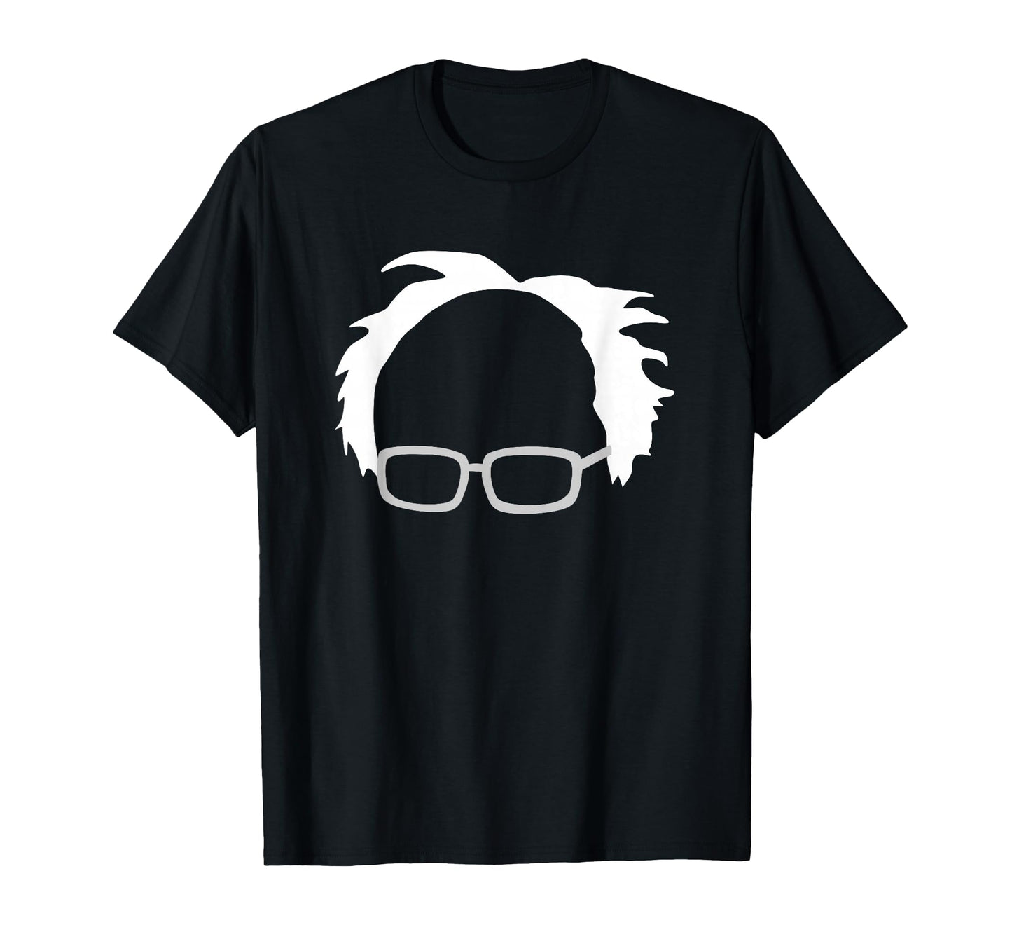Bernie Sanders Hair and Glasses Bernie 2020 T-Shirt Small