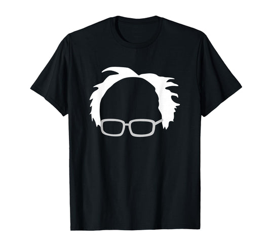 Bernie Sanders Hair and Glasses Bernie 2020 T-Shirt Small