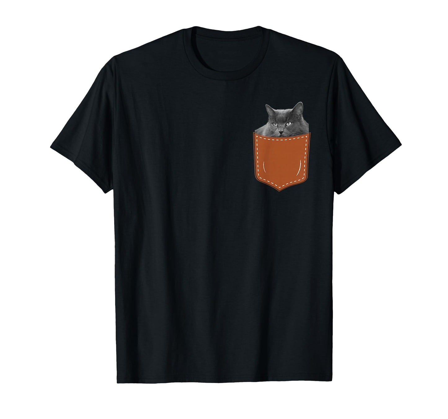 Funny Nebelung Cat in My Pocket,Nebelung Lover Owner T-Shirt