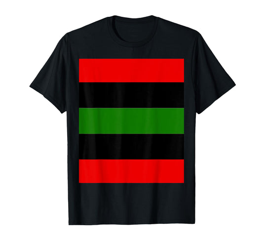 RBG Red Black Green African American Pride Flag T-Shirt