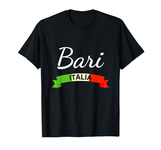 Bari Italy Flag Italia Souvenir Matching Italian T-Shirt