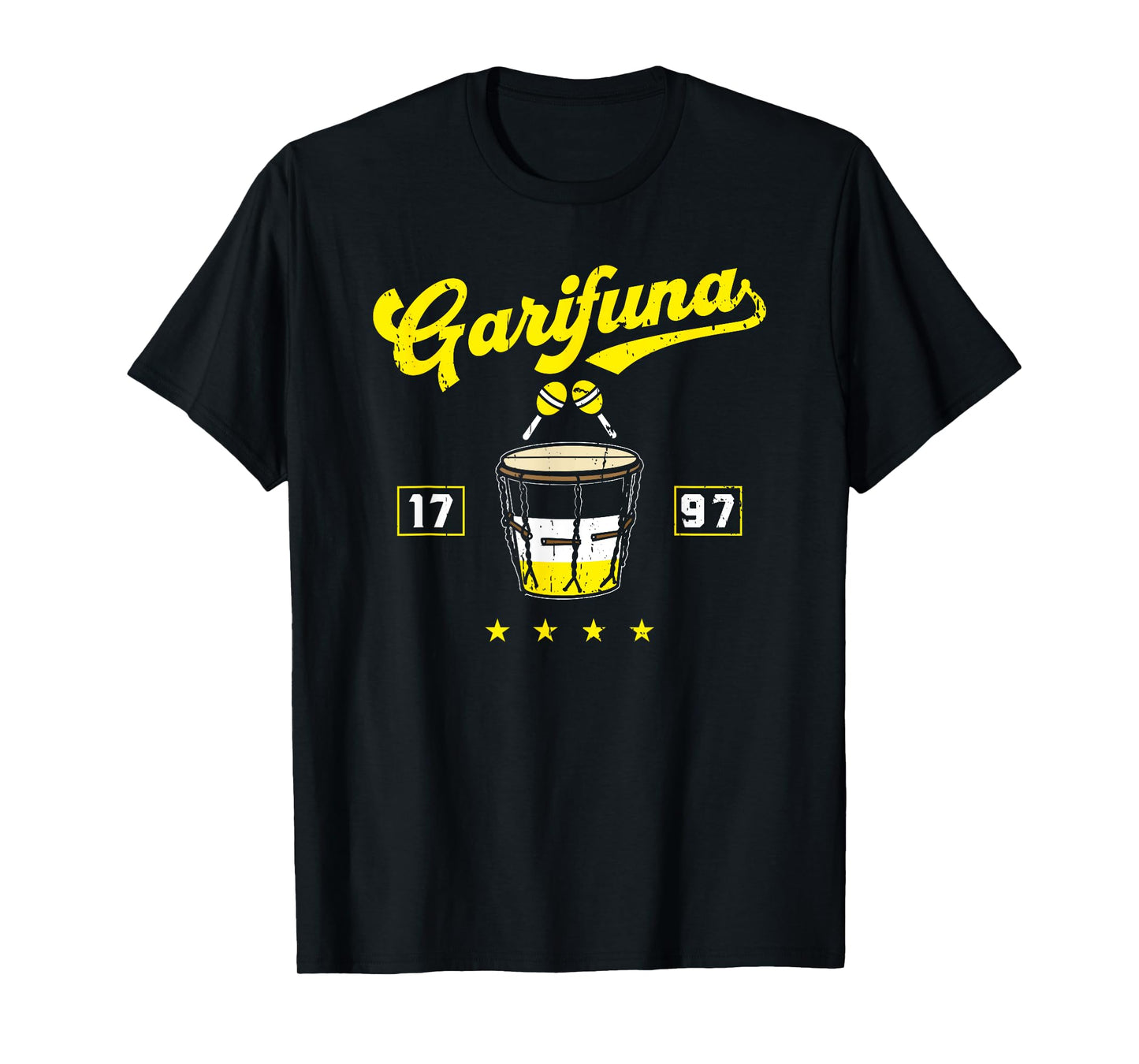 Garifuna 1797 Garinagu Honduras Punta Paranda Music Drums T-Shirt