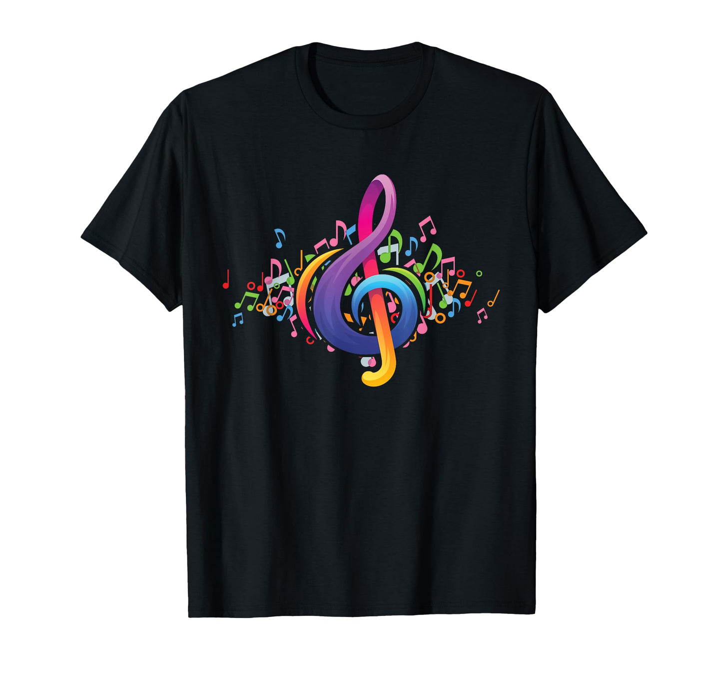 Colorful Music Treble Clef T-Shirt