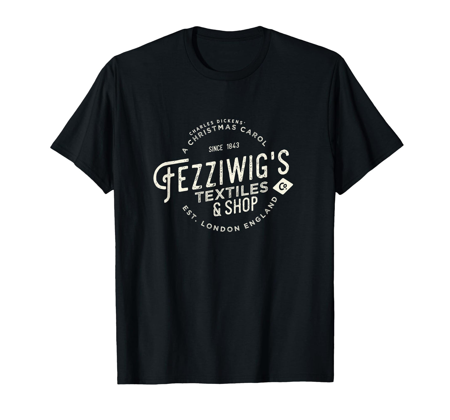 Christmas Carol, Fezziwigs, Scrooge, Holiday Design T-Shirt