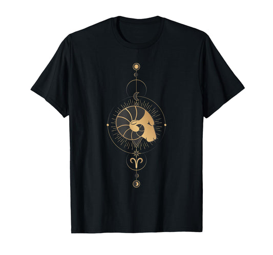 Aries Zodiac Sign Symbol Cosmic Cool Astrology Lover Gifts T-Shirt