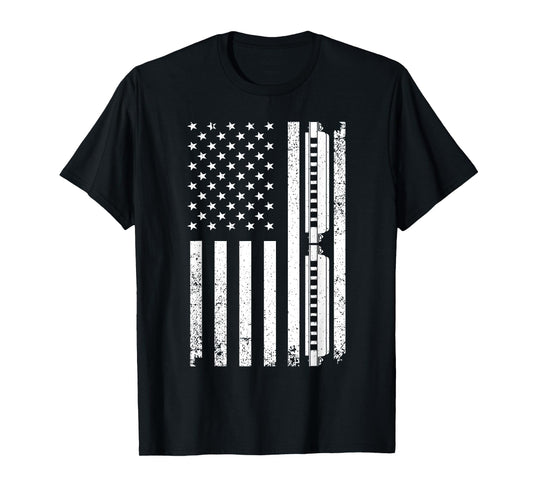 Harmonica Art For Men Women Harmonicist Blues Music Lovers T-Shirt