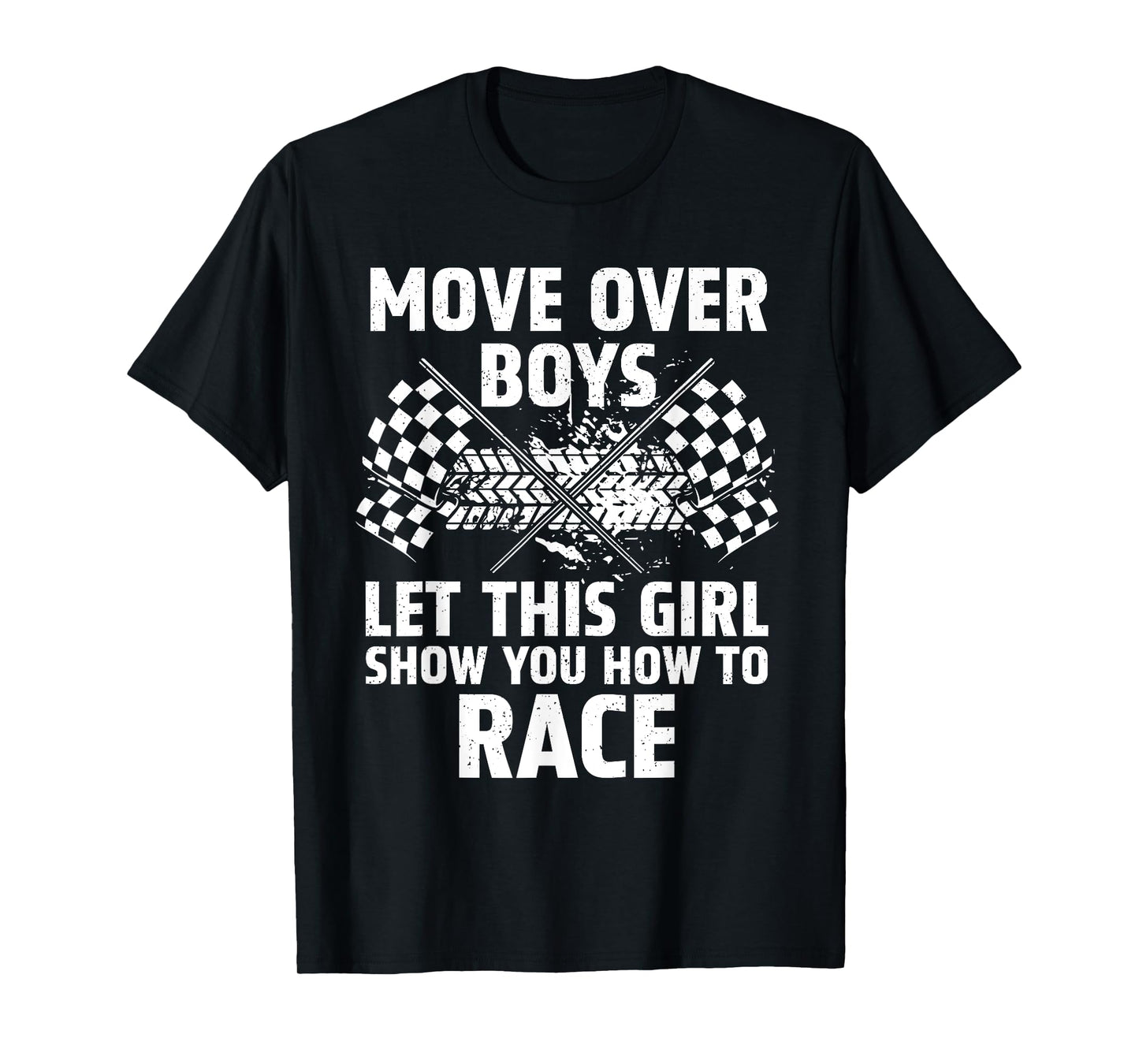 Funny Race Car Driver Art For Girls Women Kids Racing Lover T-Shirt