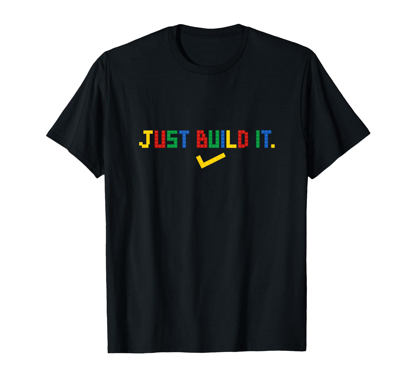 Just Build It Master Builder Building Block Boys Girls T-Shirt Small