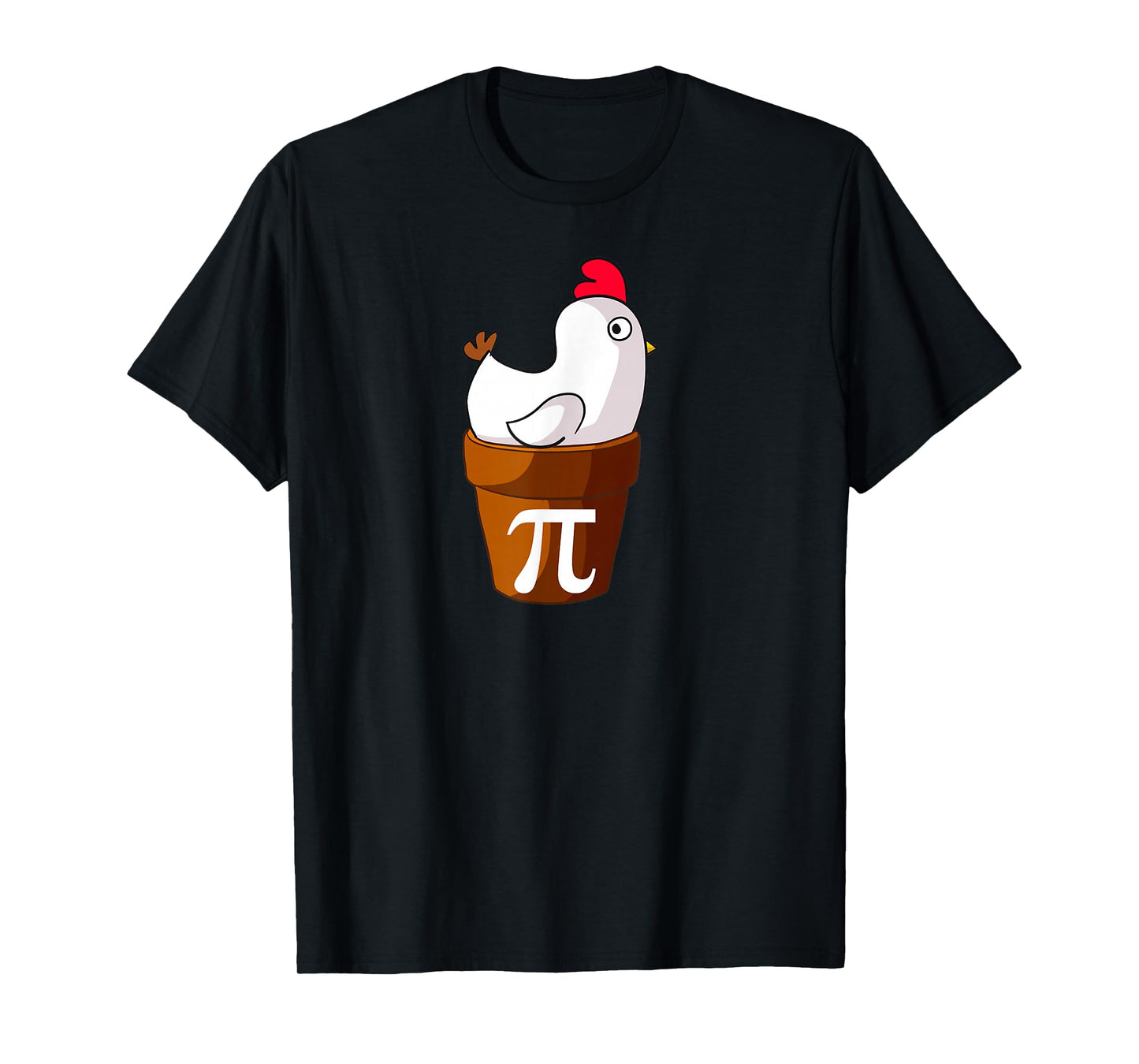 Chicken Pot Pie Funny Math Pun Chicken Pot Pi T-Shirt Small