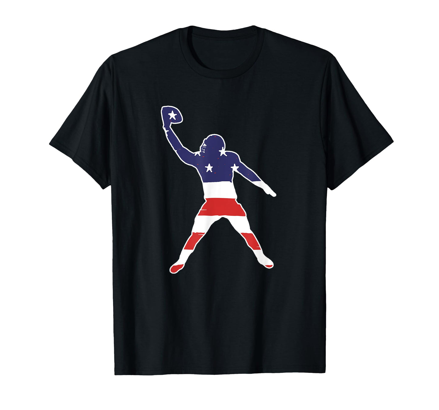 One Hand Catch Football Wide Receiver Flag T-Shirt