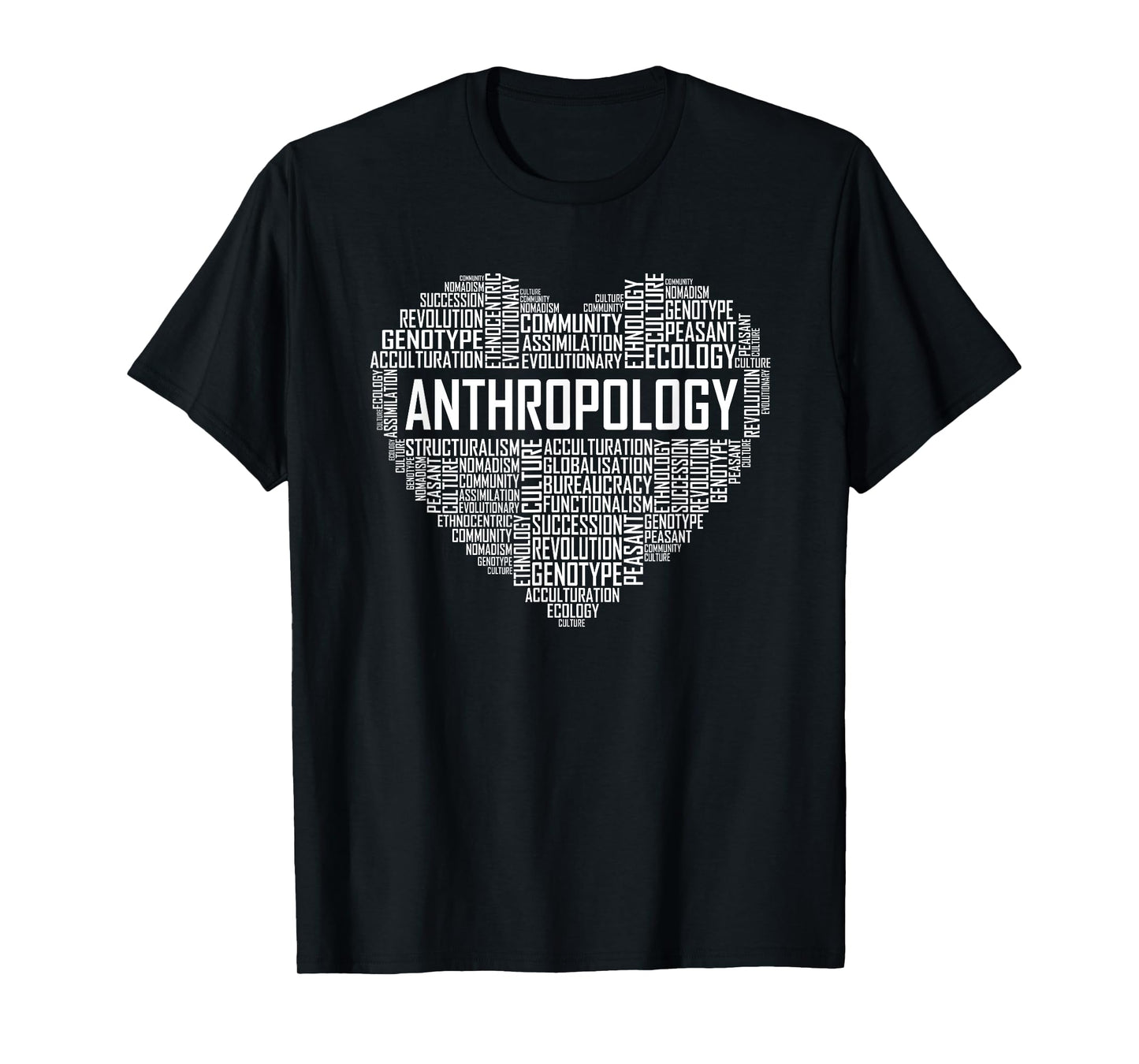 Anthropology Heart Gift Anthropologist Teacher Gifts Men Women T-Shirt