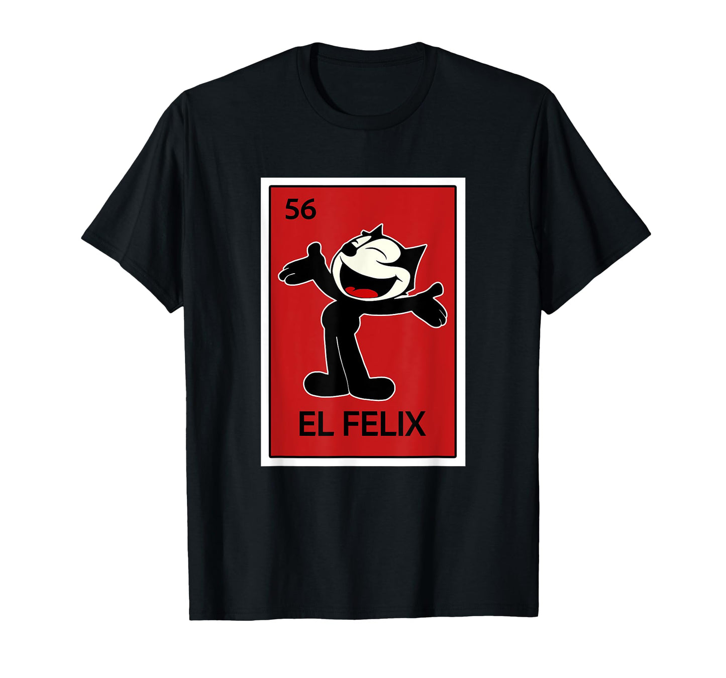 Mexican Lottery Designs El Felix, Cat Cartoon, Parody T-Shirt
