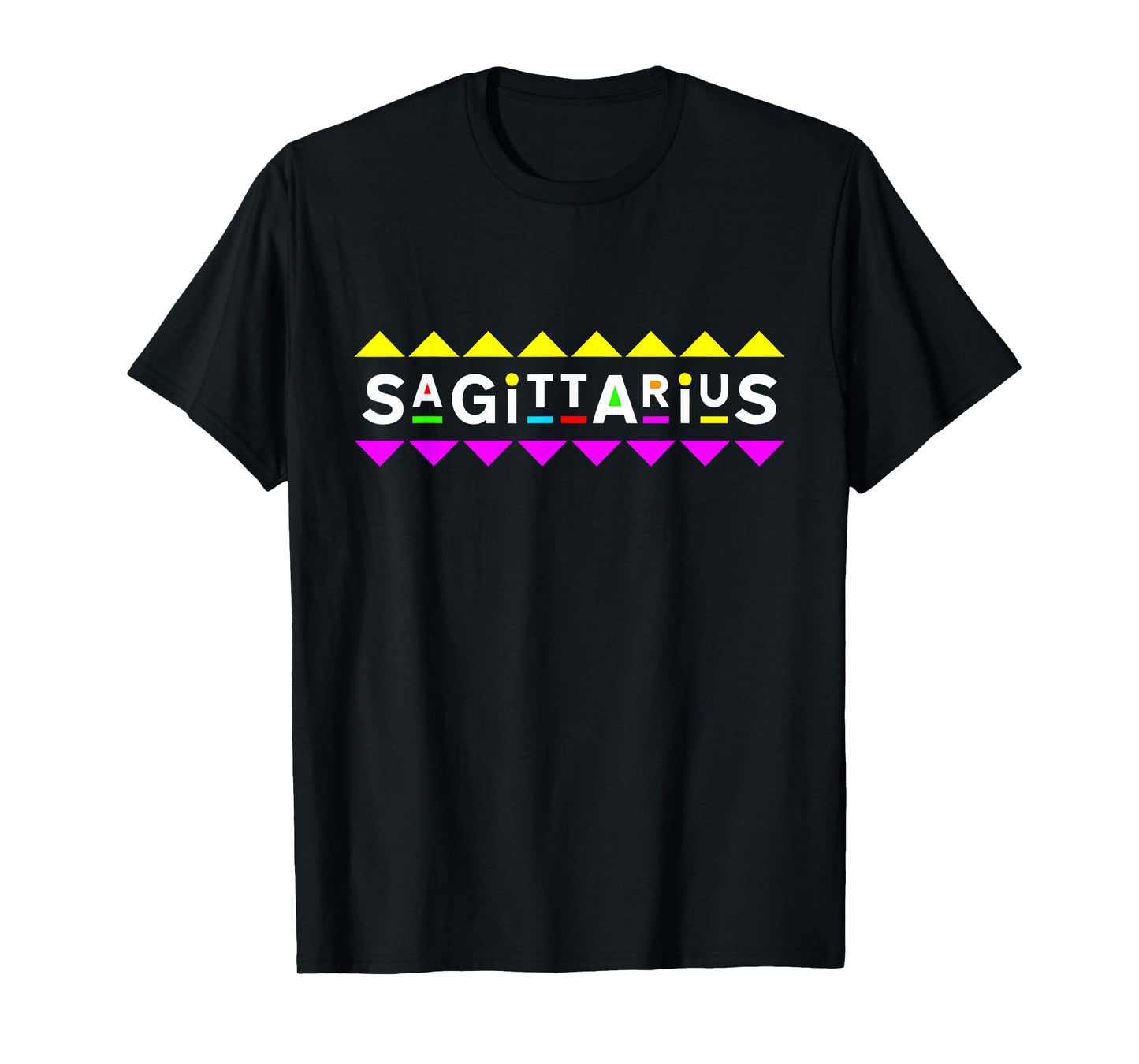 Sagittarius Zodiac Design 90s Style T-Shirt