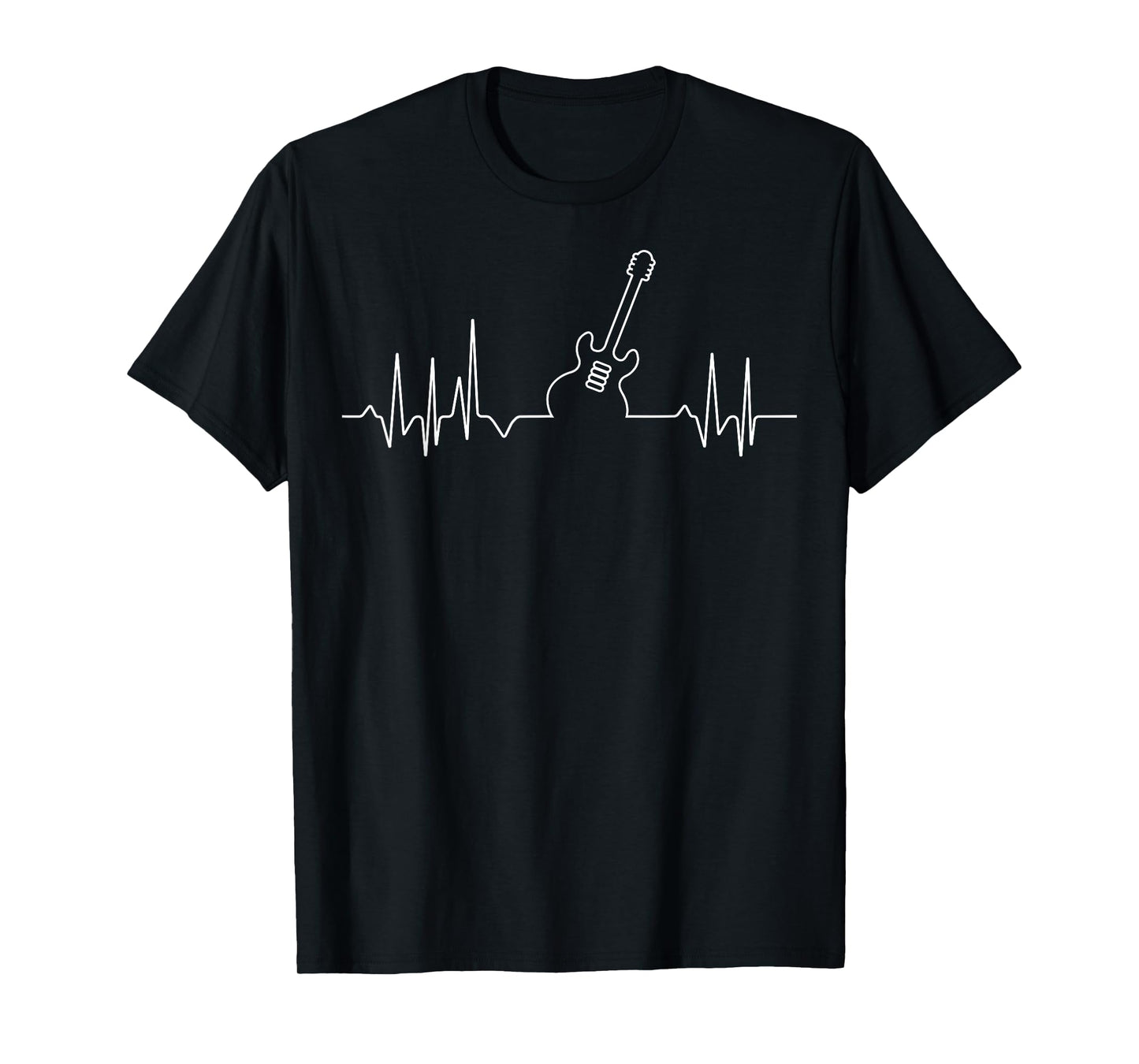 Awesome Music Gifts Apparel and Accessories Heart Pulse, EGK and Heartbeat with Guitar T-Shirt