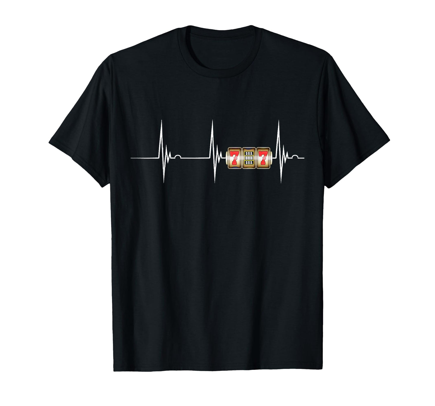 Casino Arcade Heartbeat ECG Pulse Spielo Machine T-Shirt