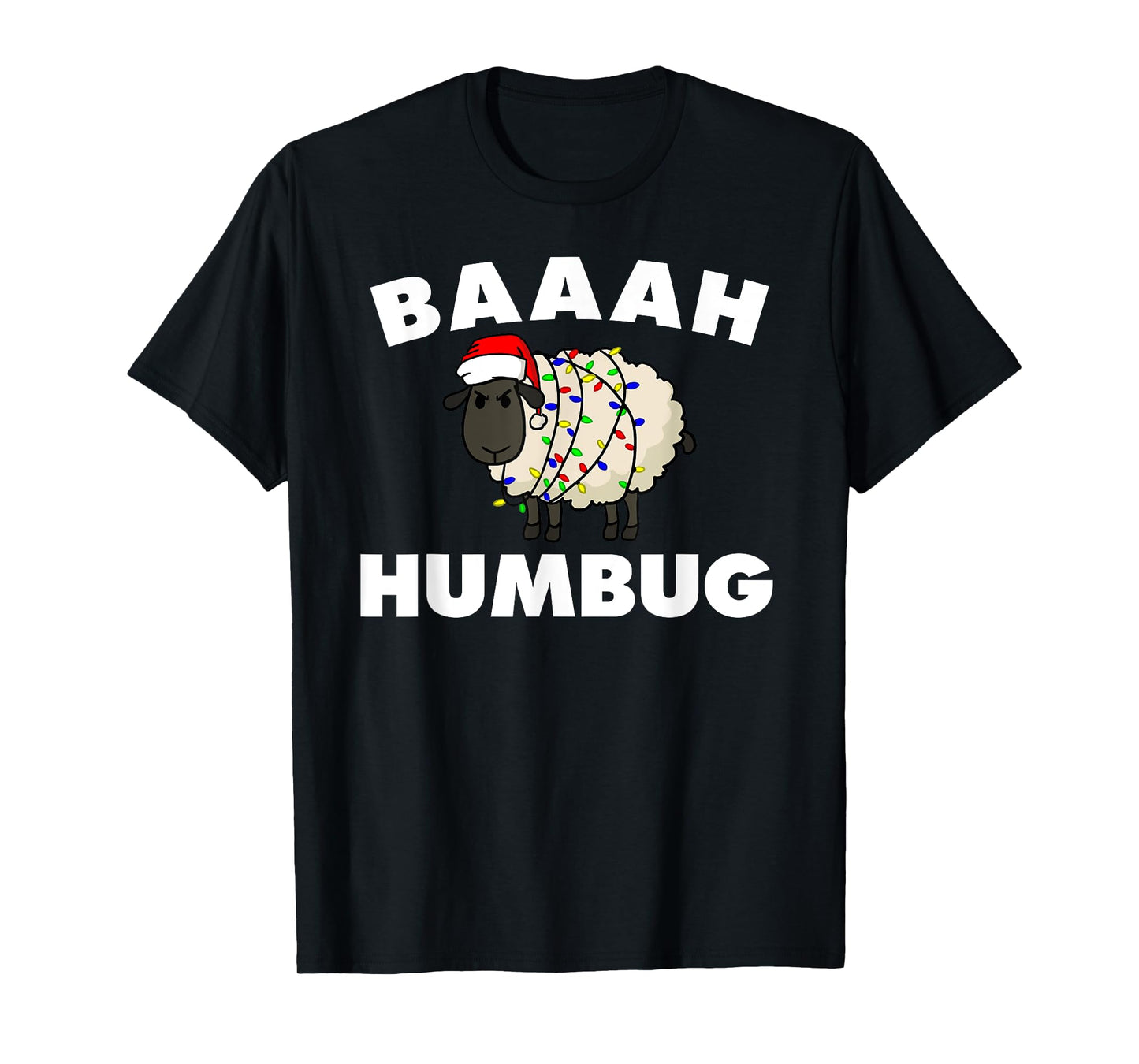 Baaah Humbug Anti-Christmas Sheep shirt funny sheep tee T-Shirt