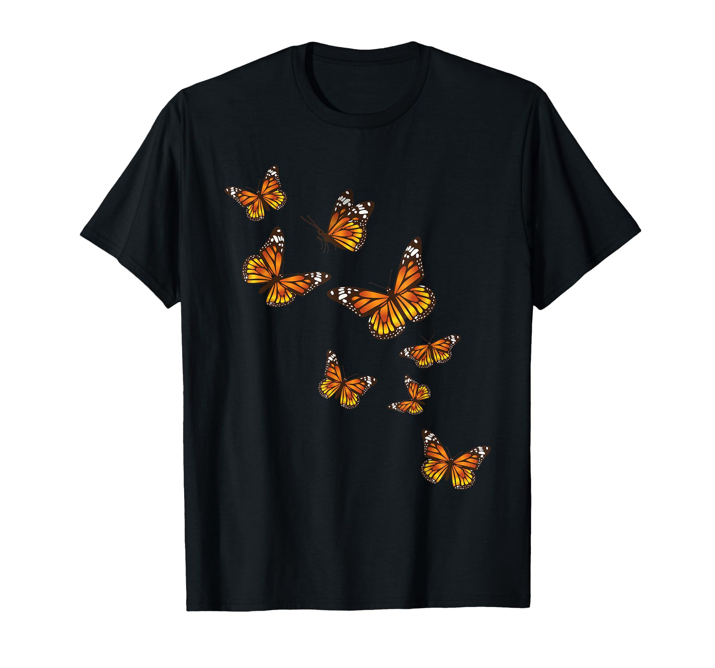 Flying Butterflies - Butterfly Lover Gardener Entomologist T-Shirt Small