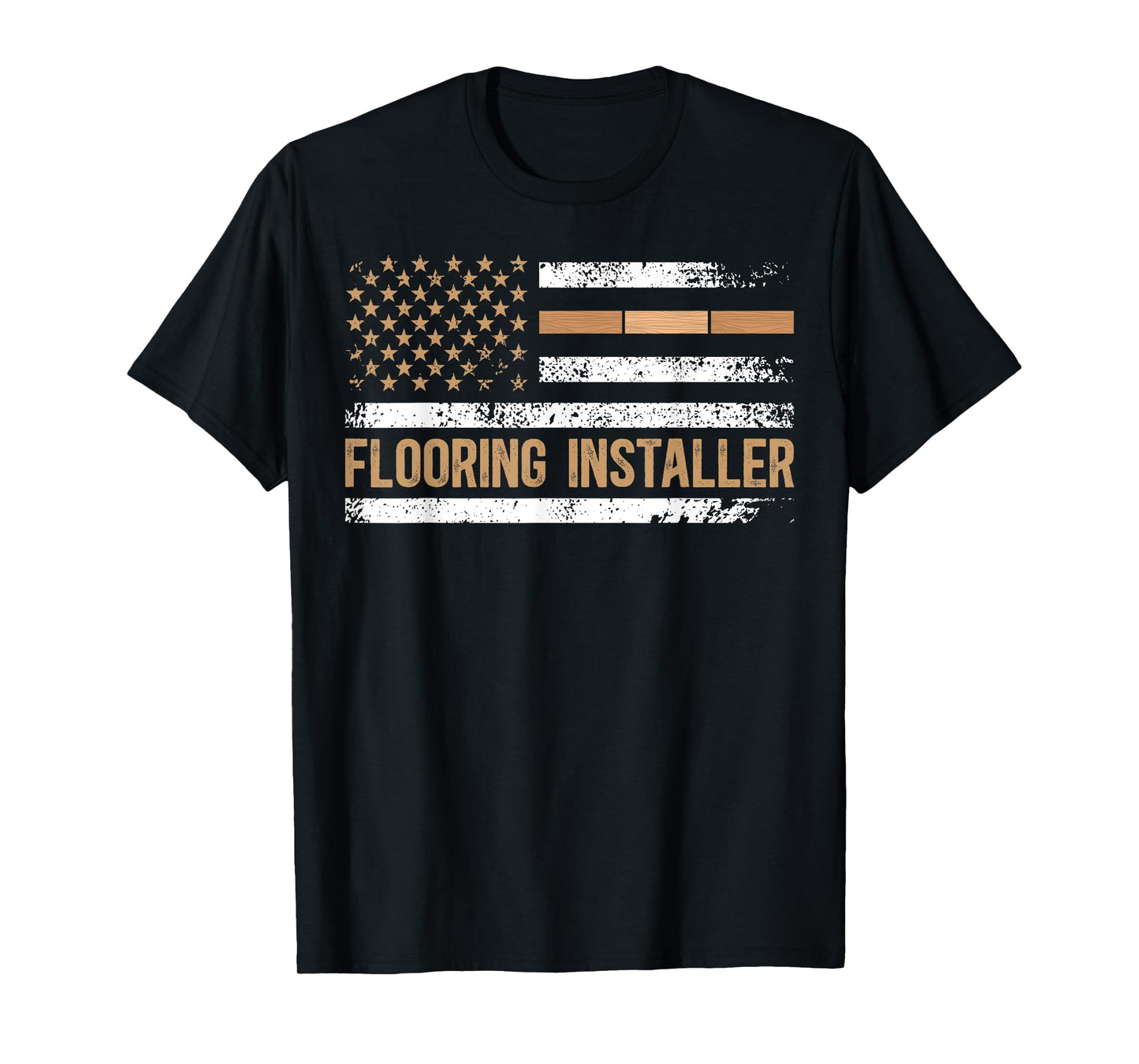 Flooring Installer American Flag Floor Installer T-Shirt for Women Men
