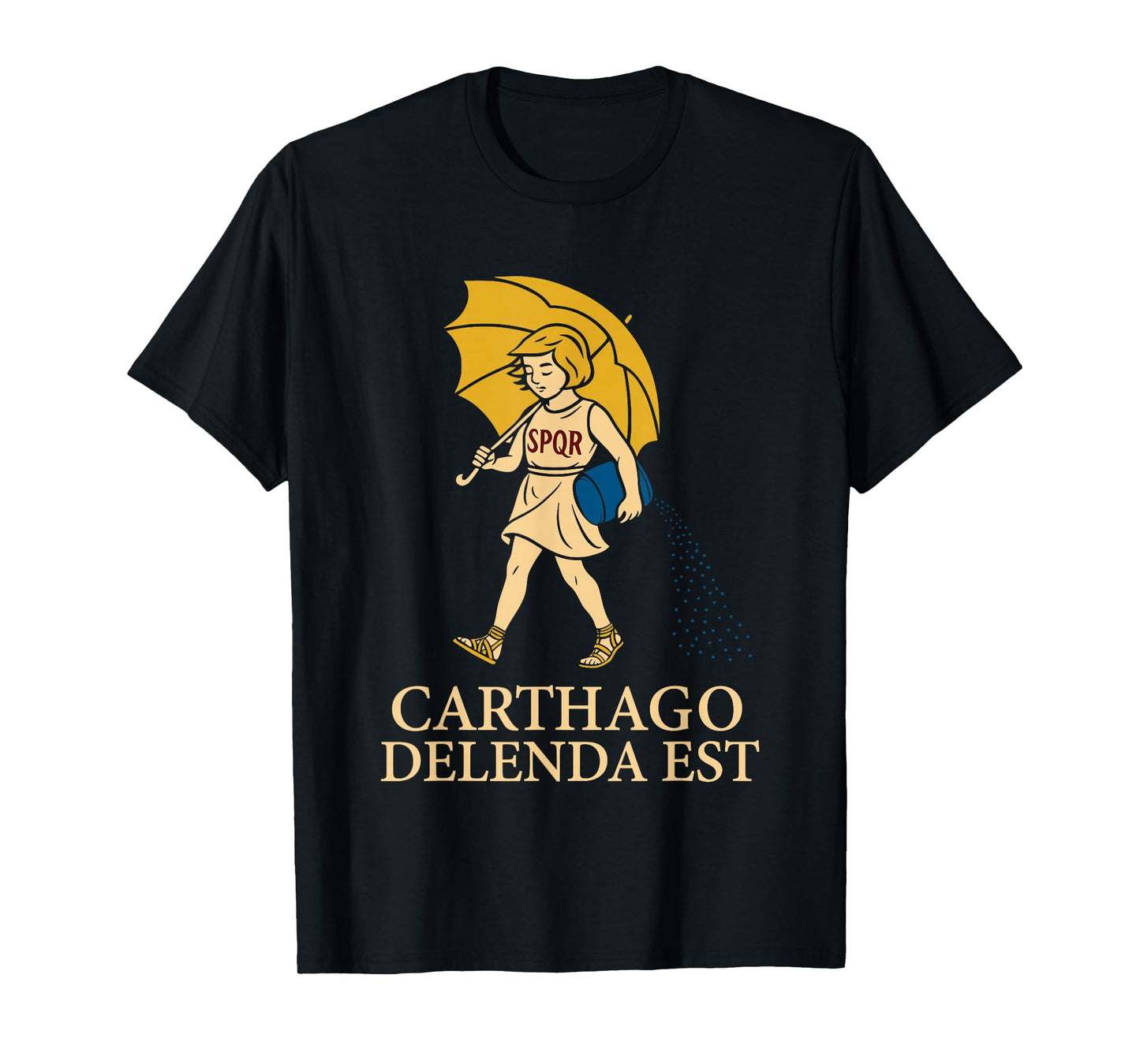 Carthago Delenda Est Funny Roman History Attire (SPQR) T-Shirt