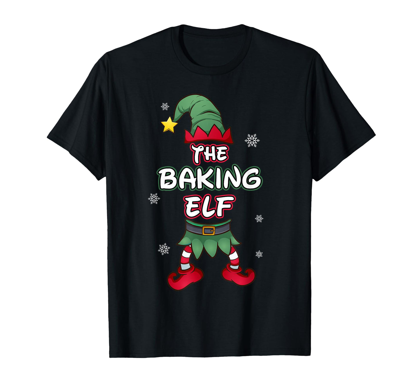 Baking Elf christmas pajamas pjs matching family group T-Shirt