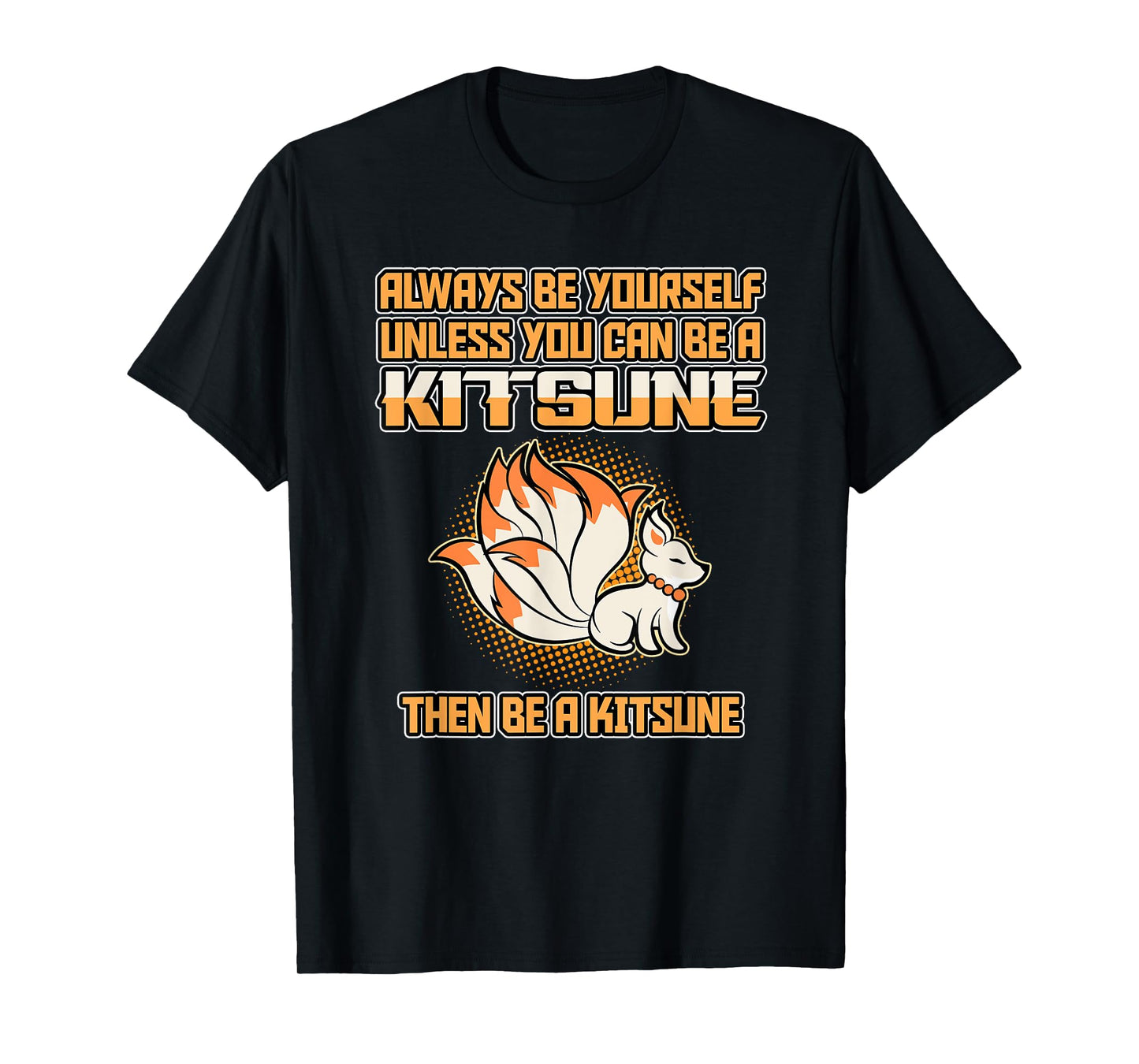 Japanese Fox Cute Funny Anime Kawaii Kitsune Kami Inari Fox T-Shirt