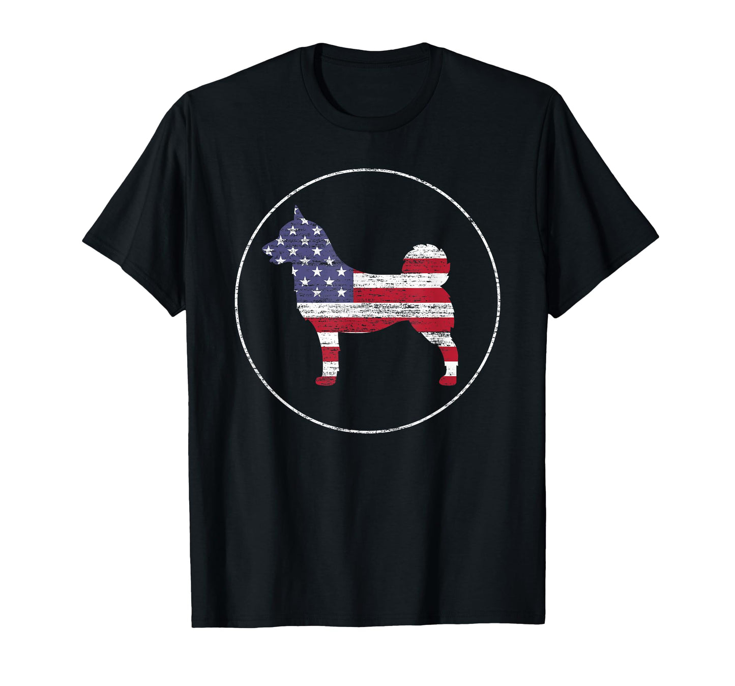 Norwegian Buhund American Flag Patriotic Dog Owner T-Shirt for Men Women